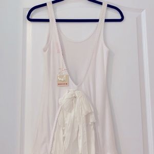 MANOUSH White Scoop Back Dress